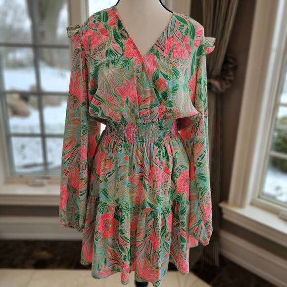 Lilly Pulitzer 🌴 Beautiful Dress Sz 8 - Picture 2 of 13
